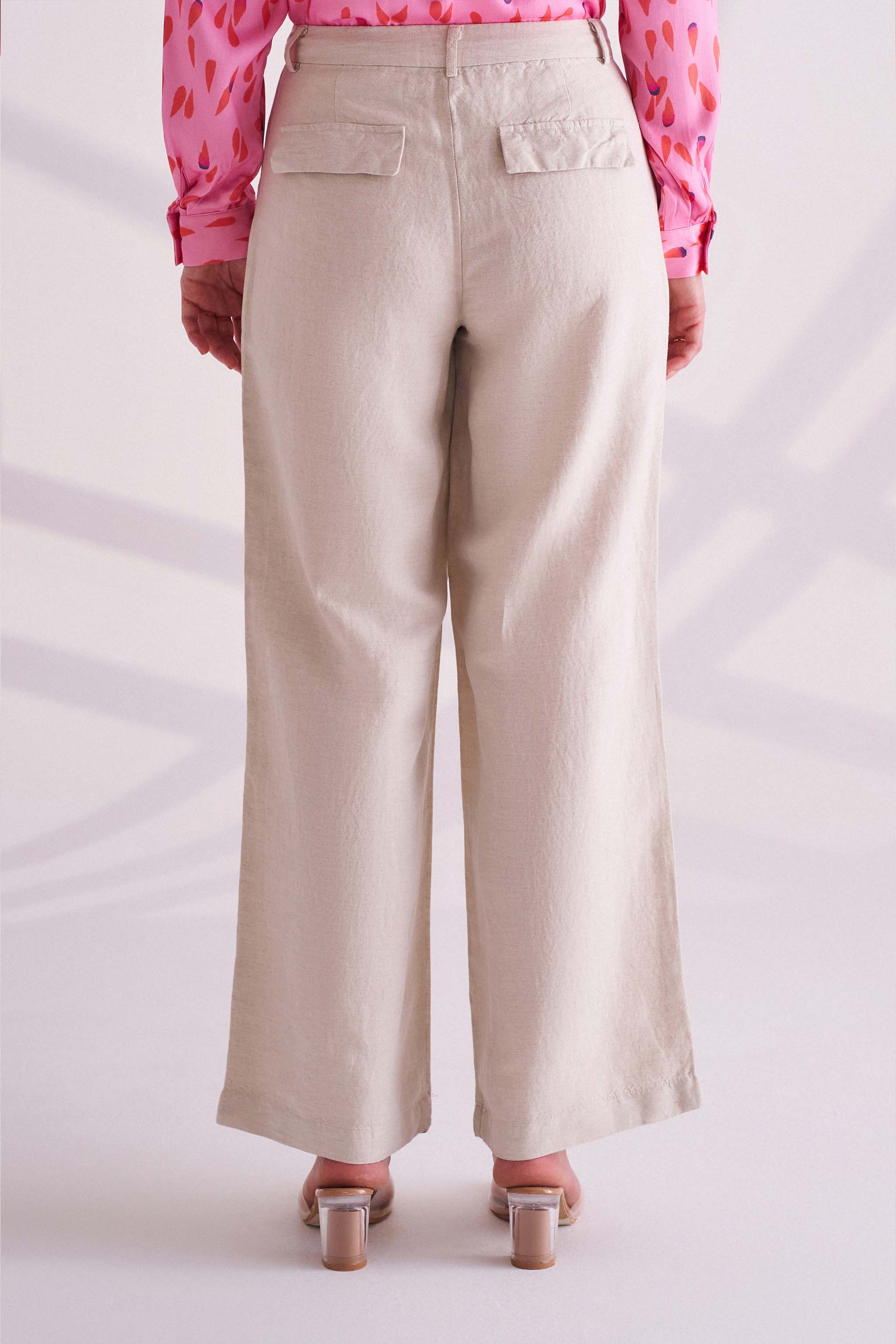 Off White Linen Pants