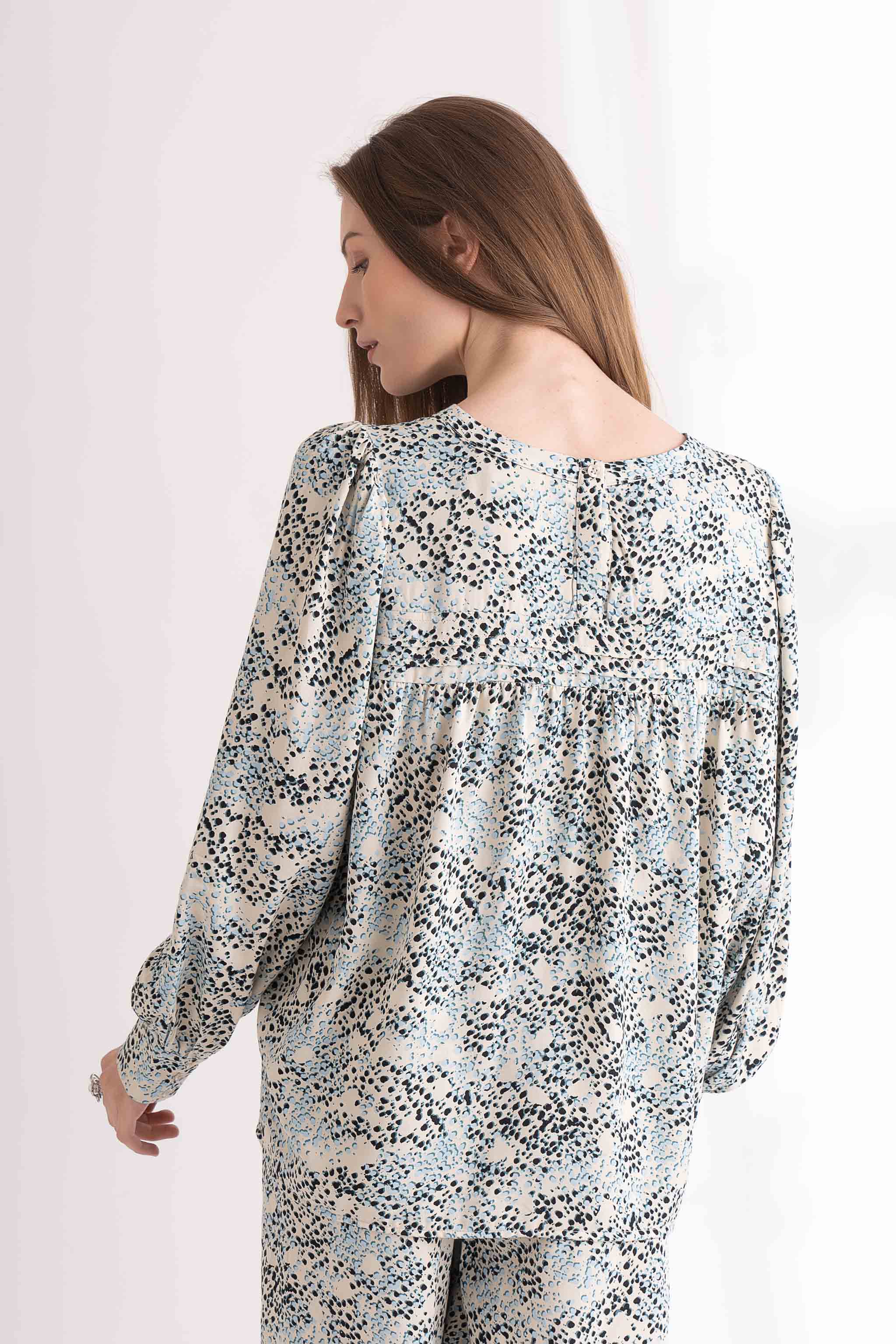 Angel Falls Printed Blouse