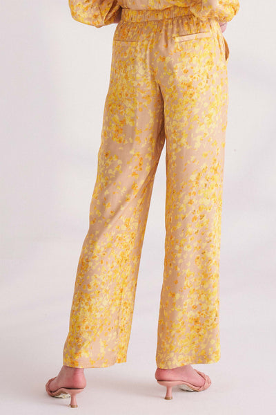 Straw Yellow Casual pants