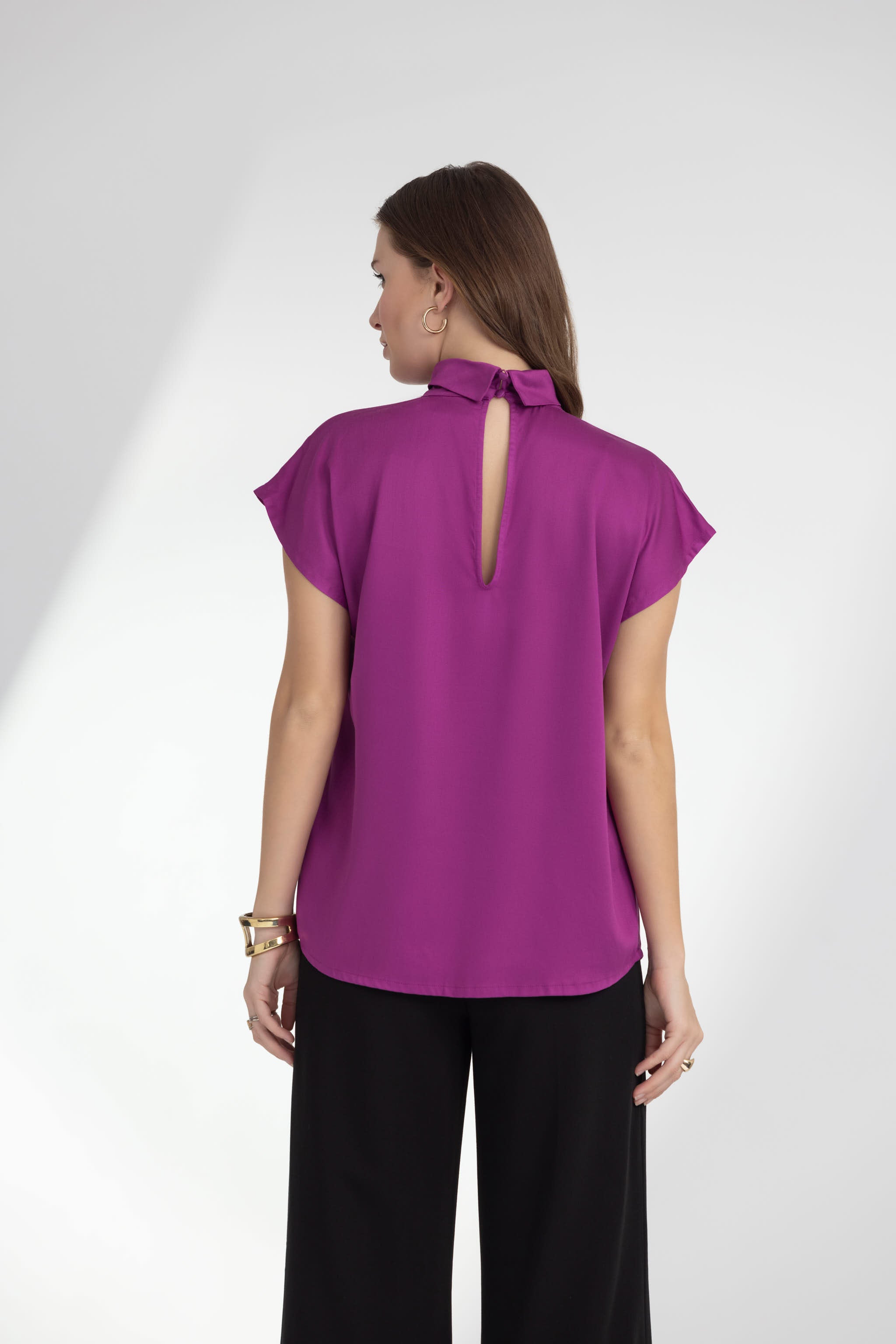 Fuchsia Pink Blouse