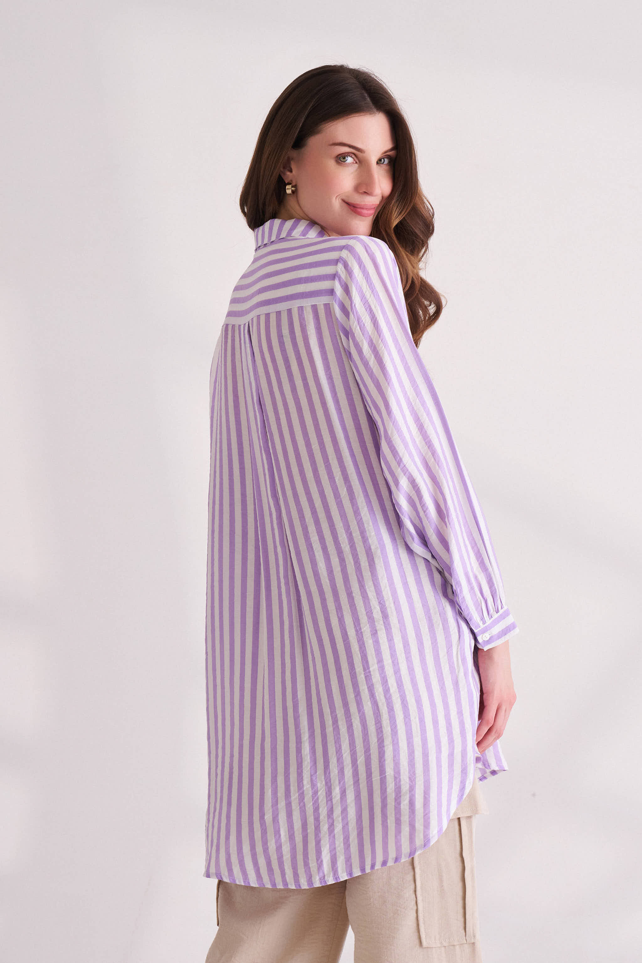 Orchid Bloom Long Shirt