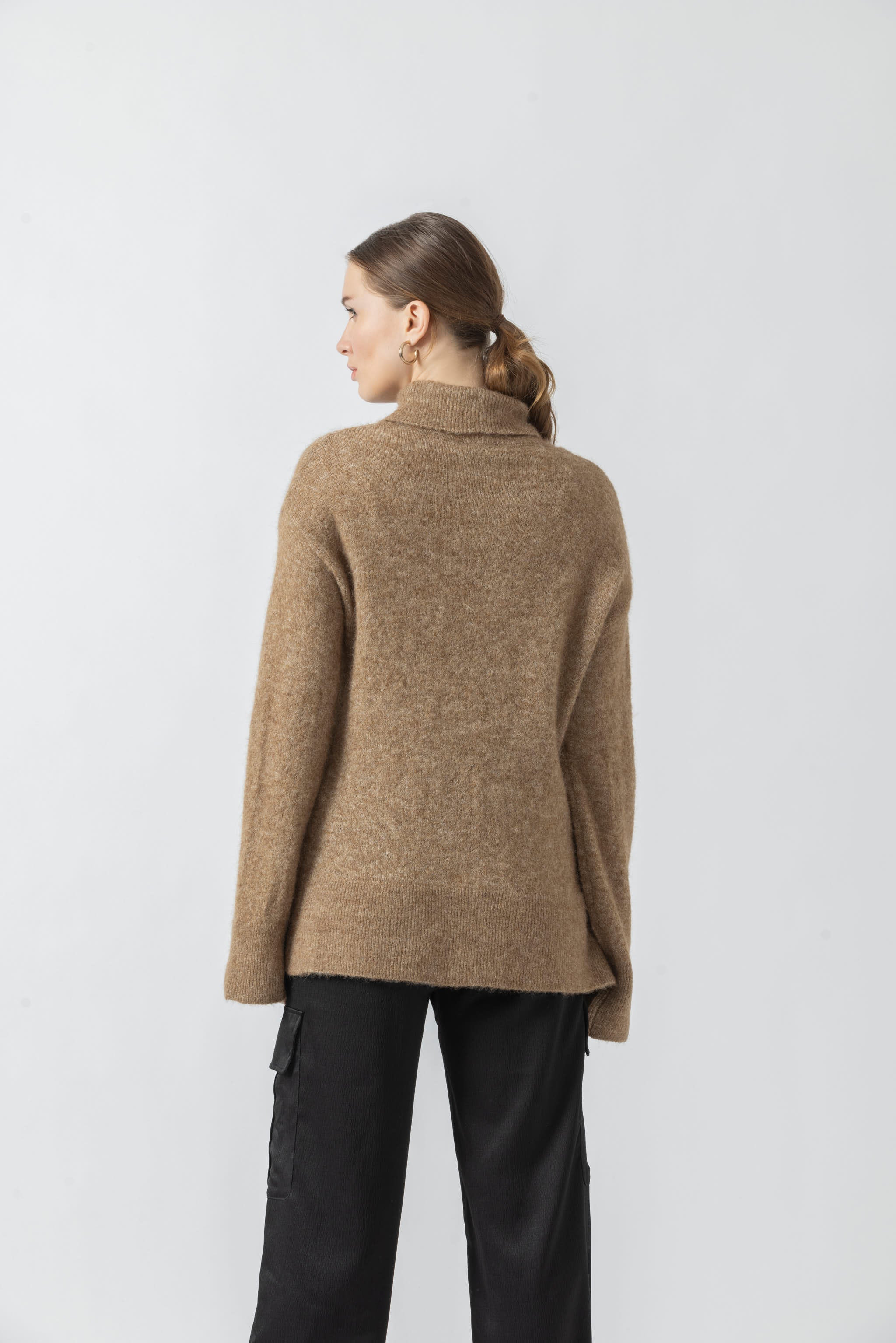 Camel Melange Pullover Heavy