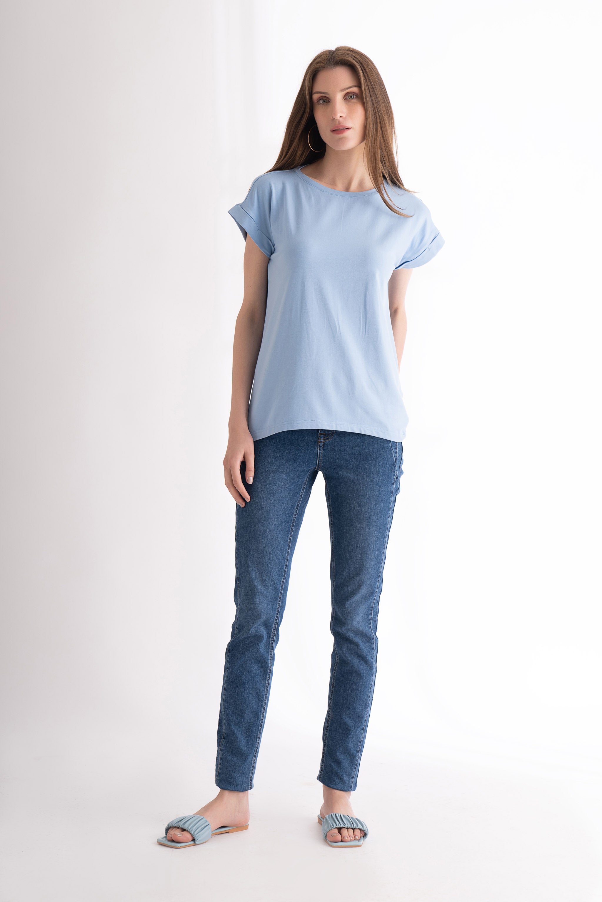 Oxygen T-shirt with cap sleeve