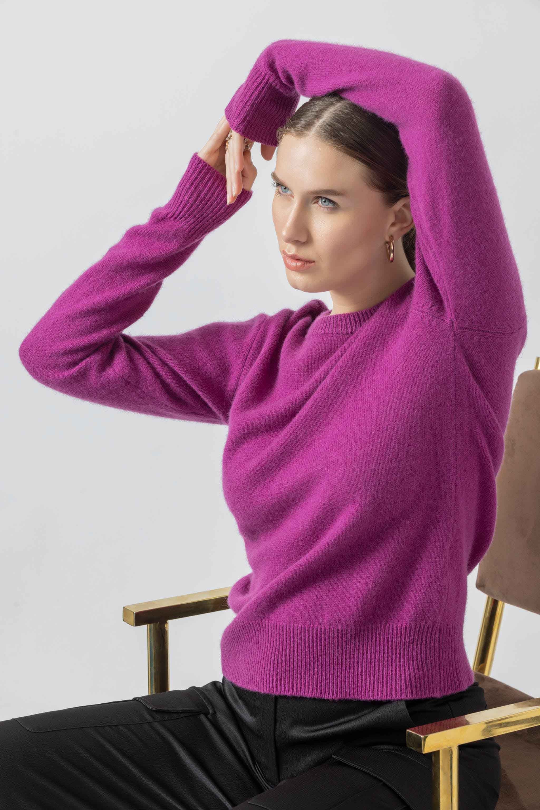 Fuchsia Pink Pullover Heavy