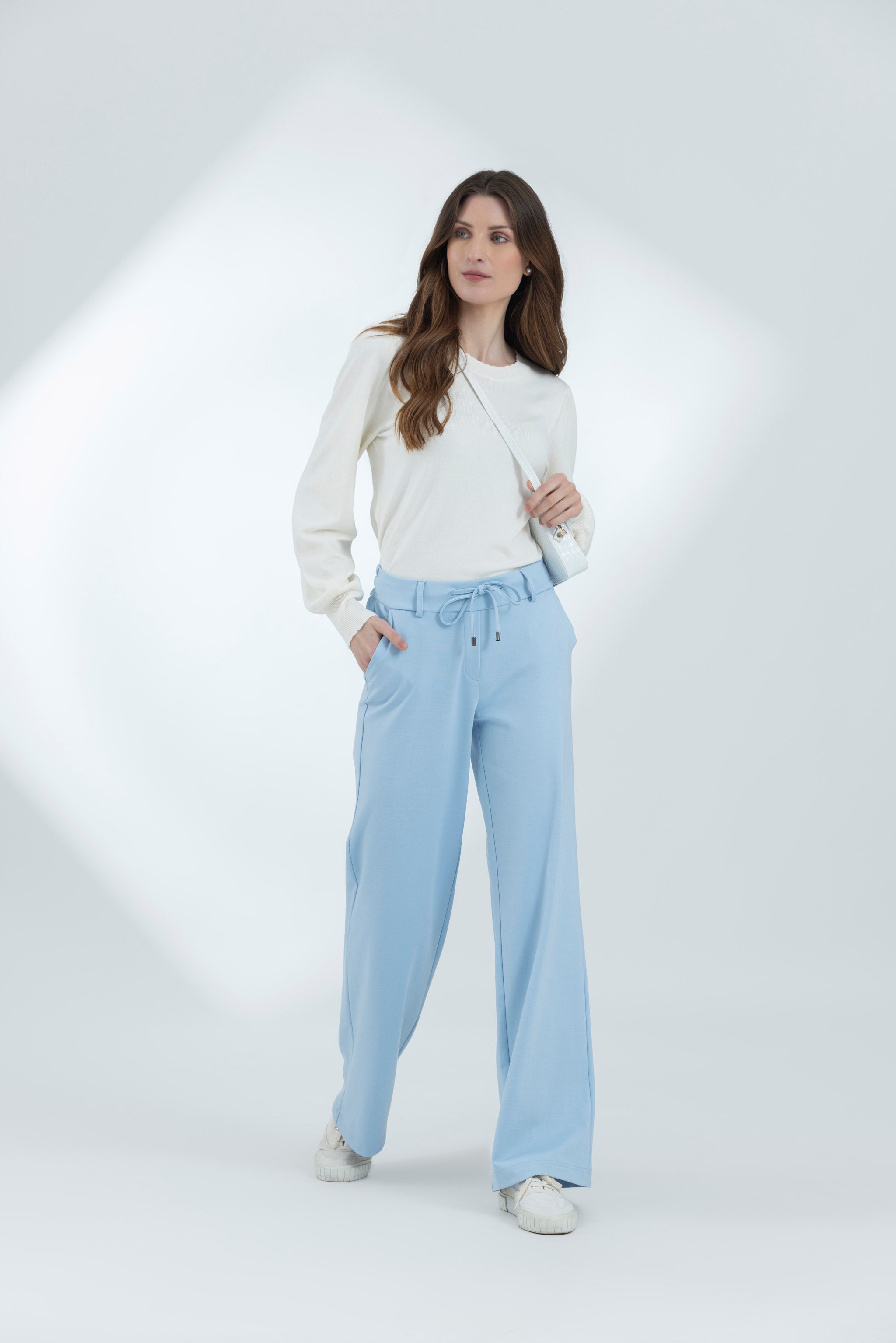 Chambray Blue Casual pants