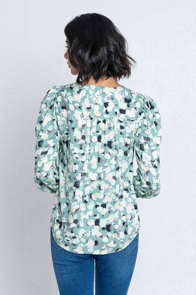 Mint Green Floral Printed Blouse
