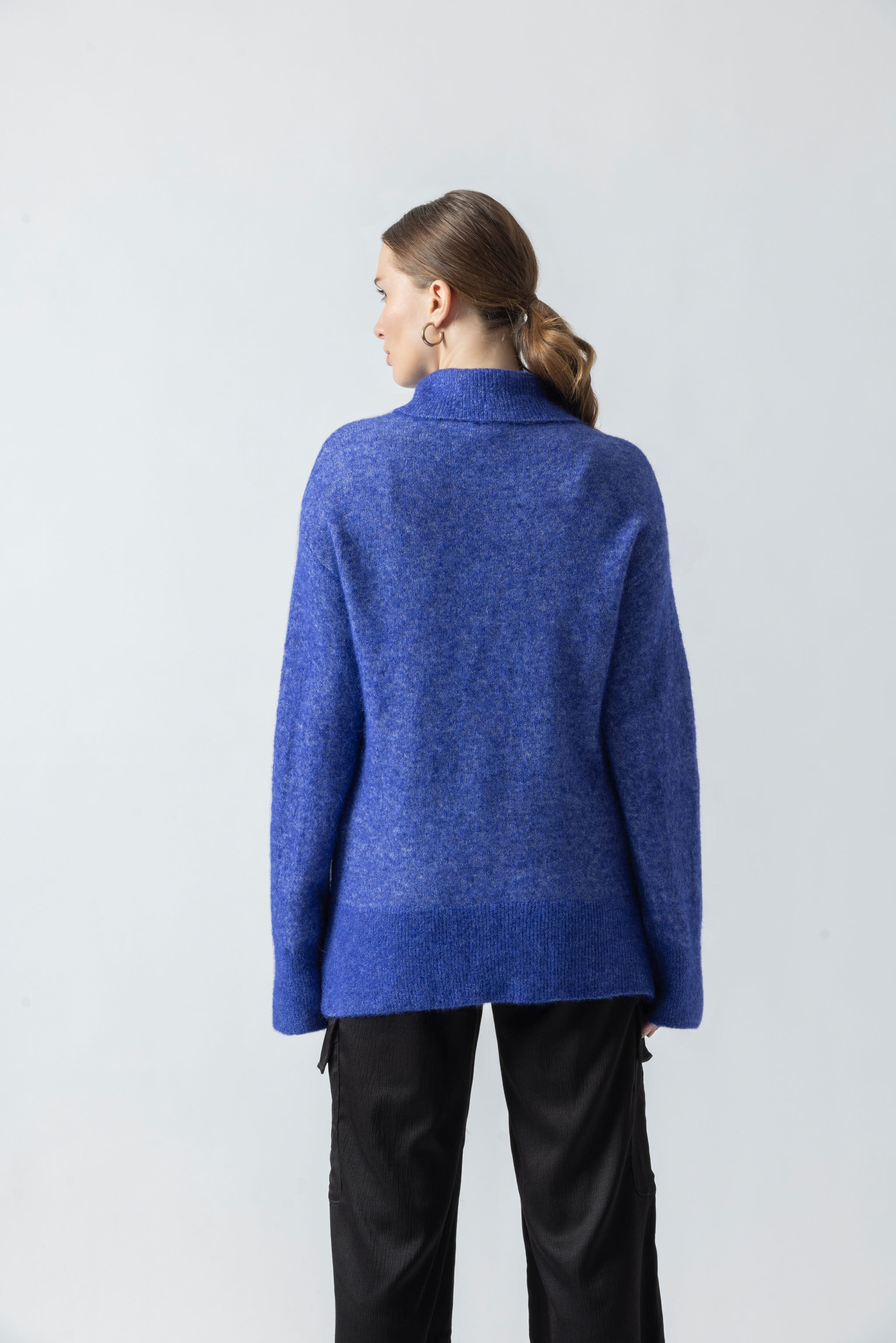 Blue Melange Pullover Heavy