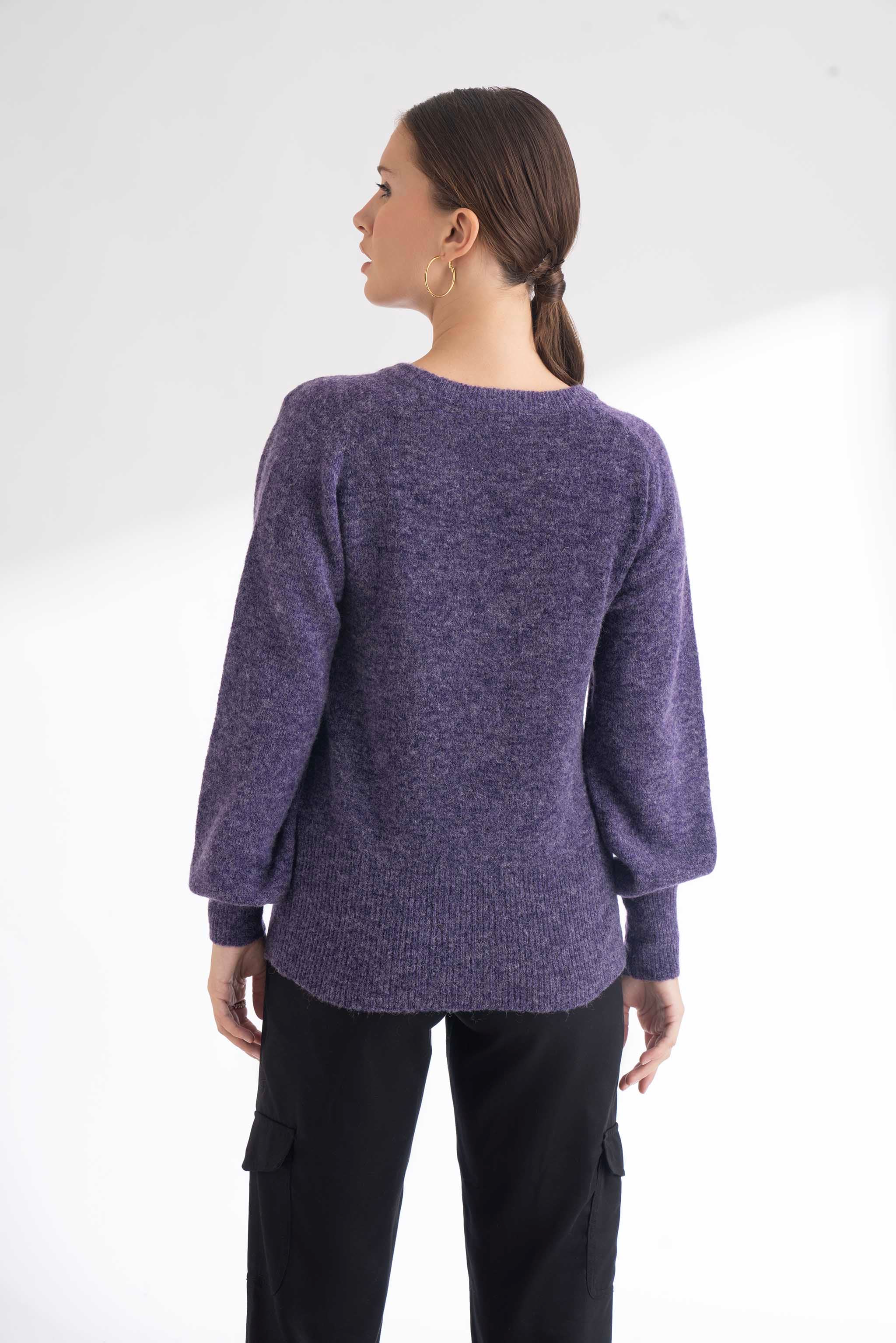 Violet Melange Pullover Heavy