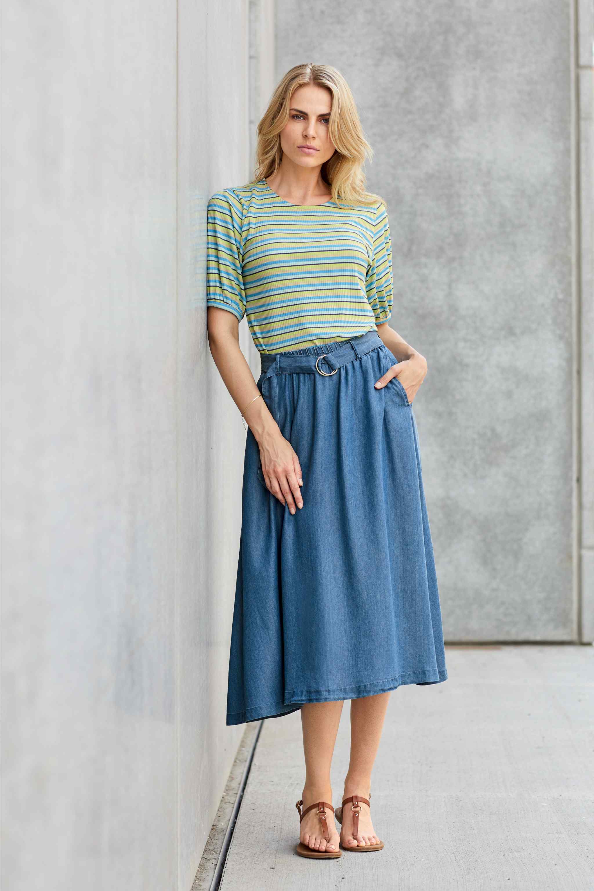 Tencell Blue Skirt