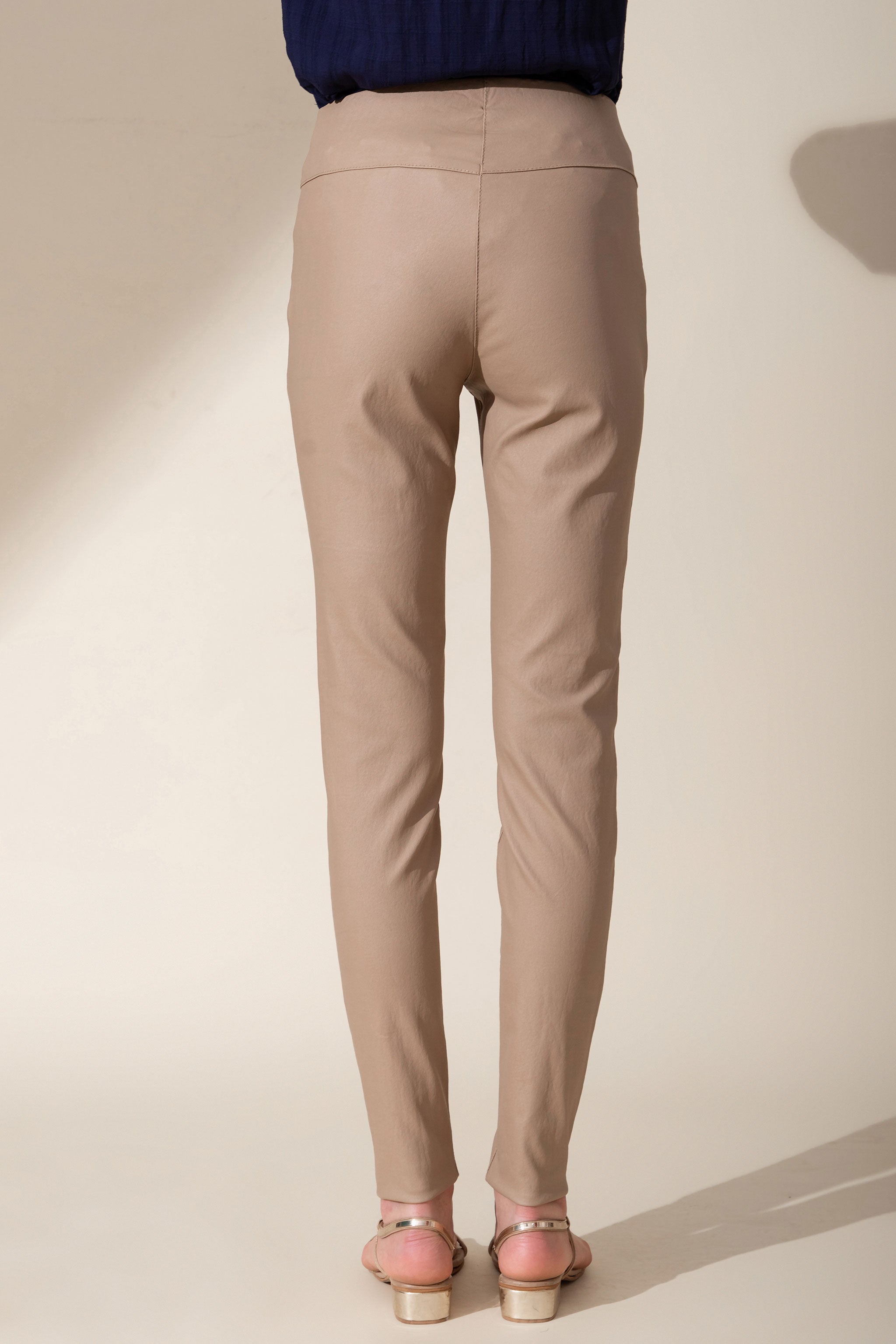 Camel Coated leggings