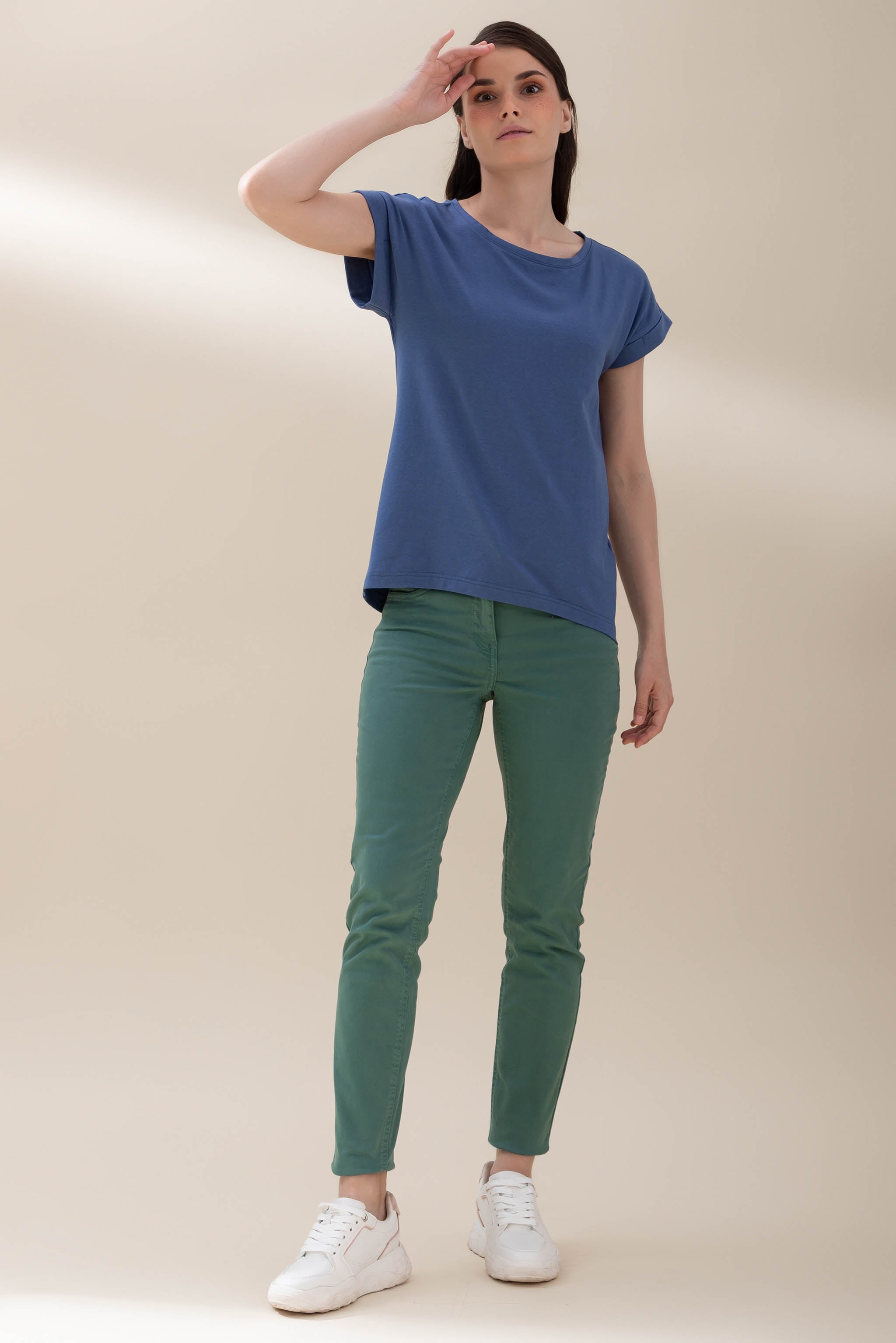 Bijou Blue T-shirt with cap sleeve