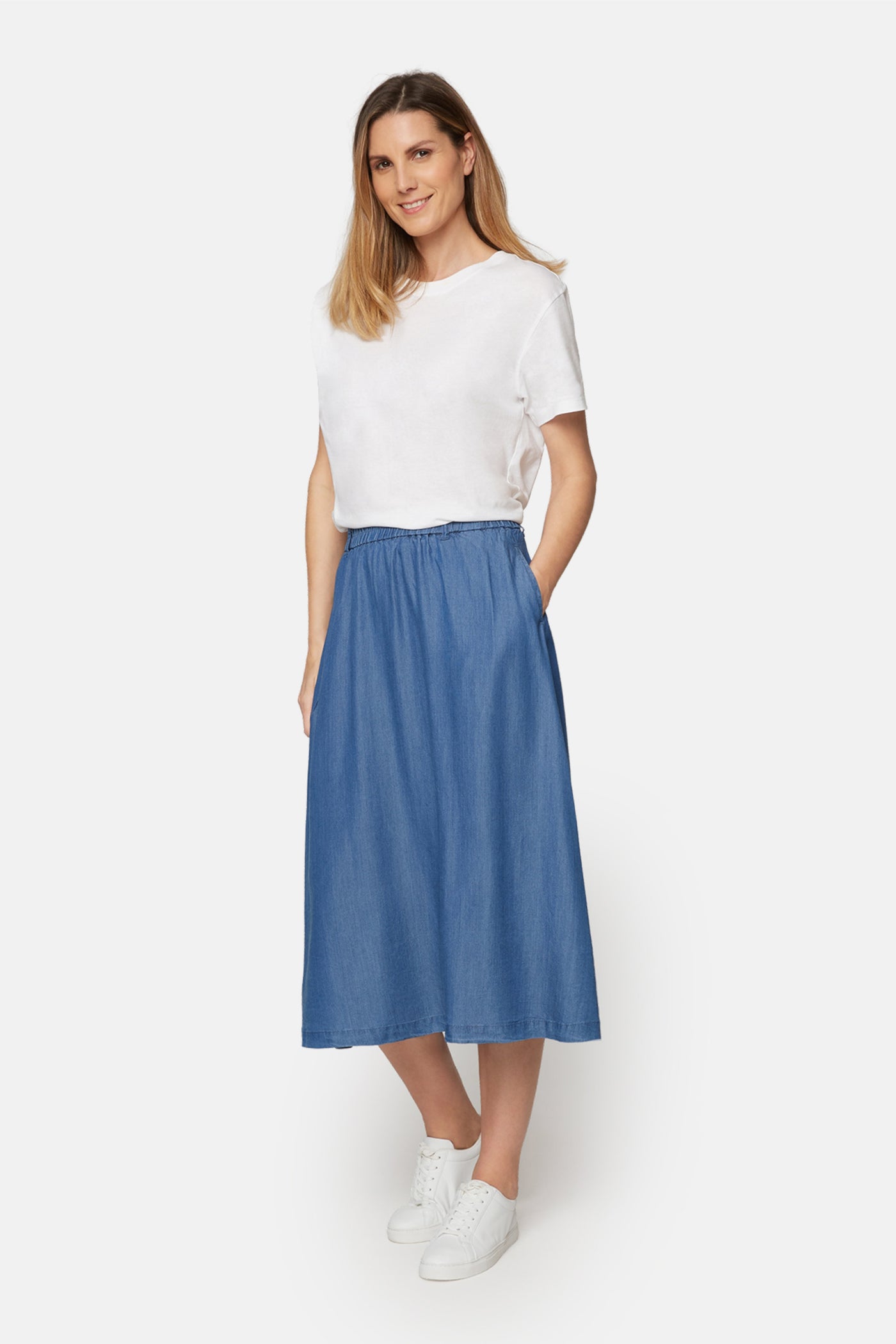 Tencell Blue Skirt
