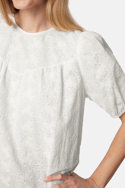 Offwhite Floral Blouse