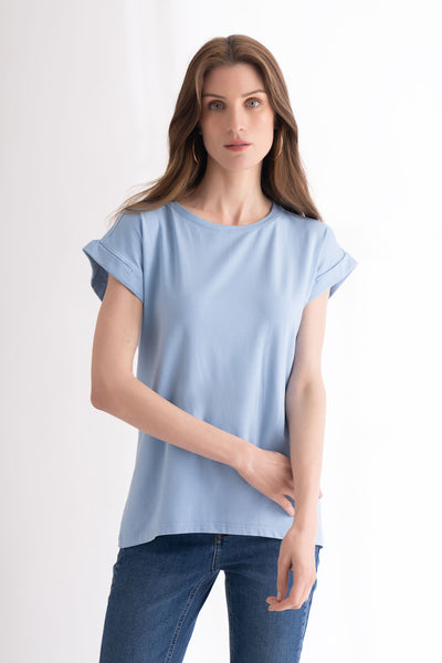 Oxygen T-shirt with cap sleeve