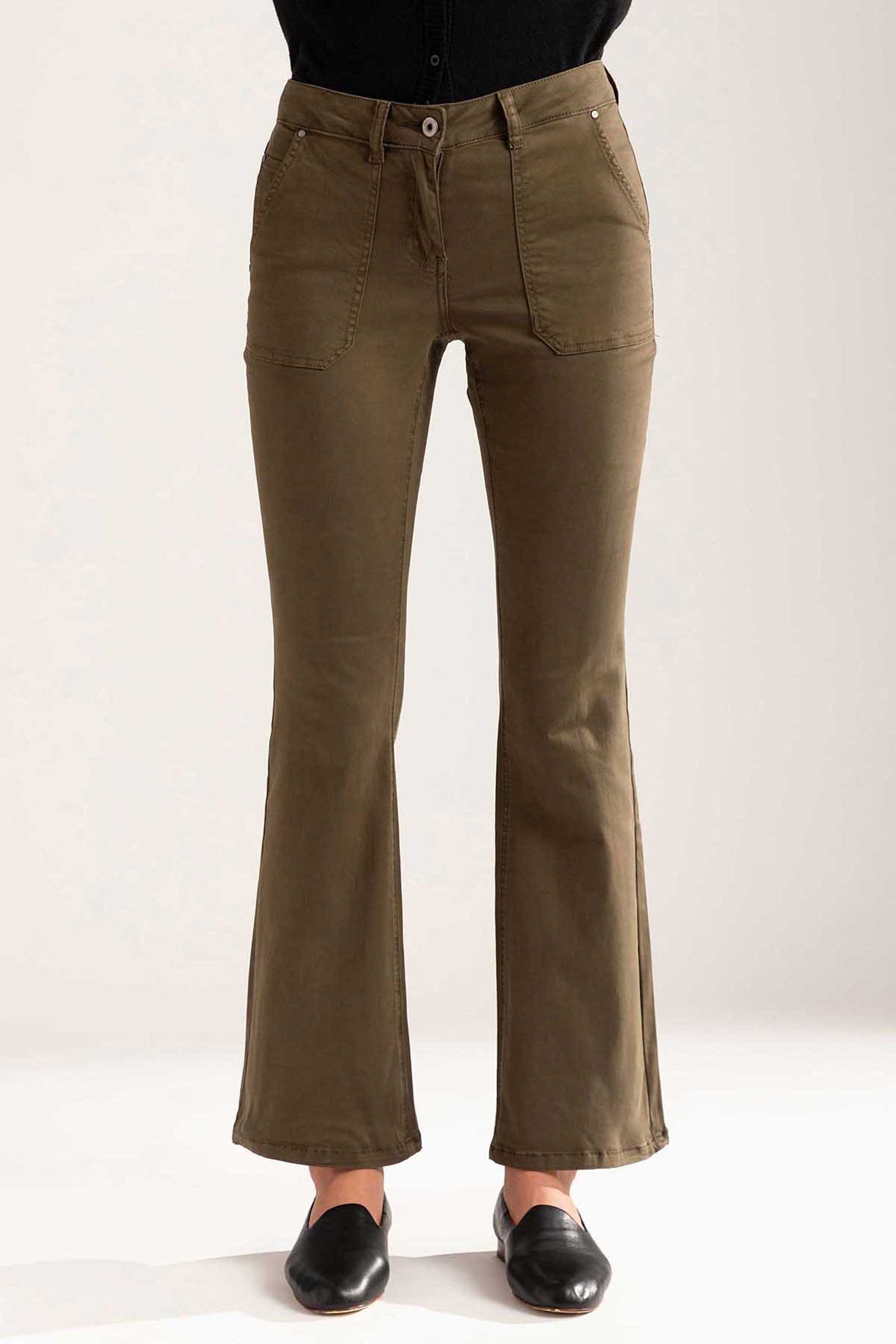Ivy Green Flared Trousers