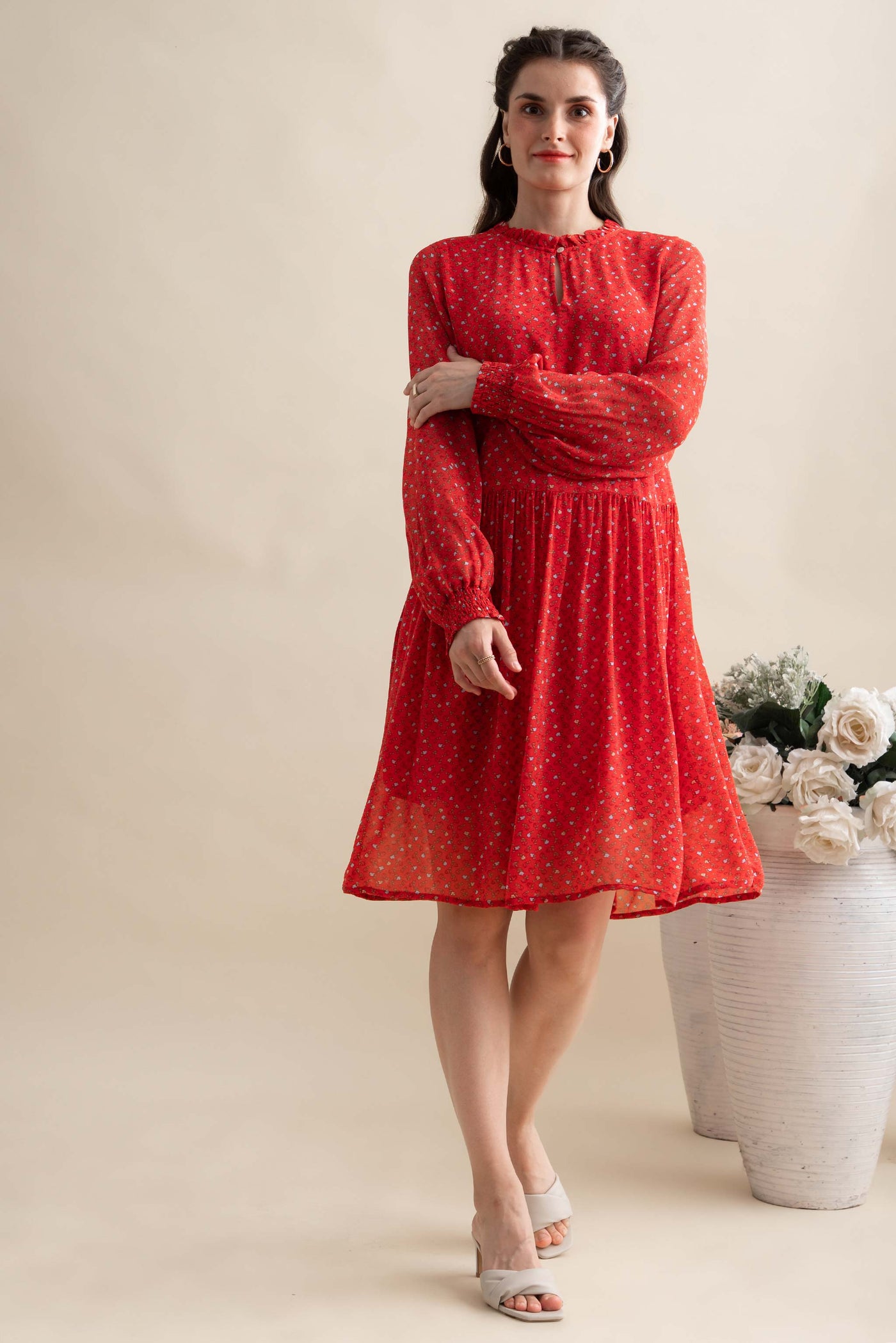 Poinsettia Red Dress