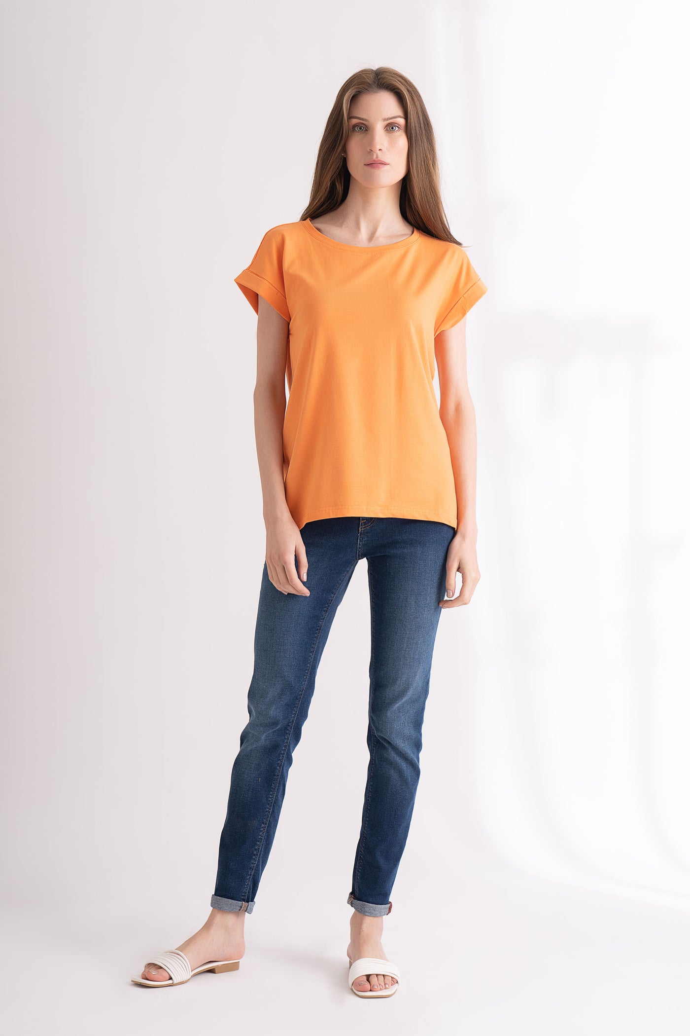 Sunset T-shirt with cap sleeve
