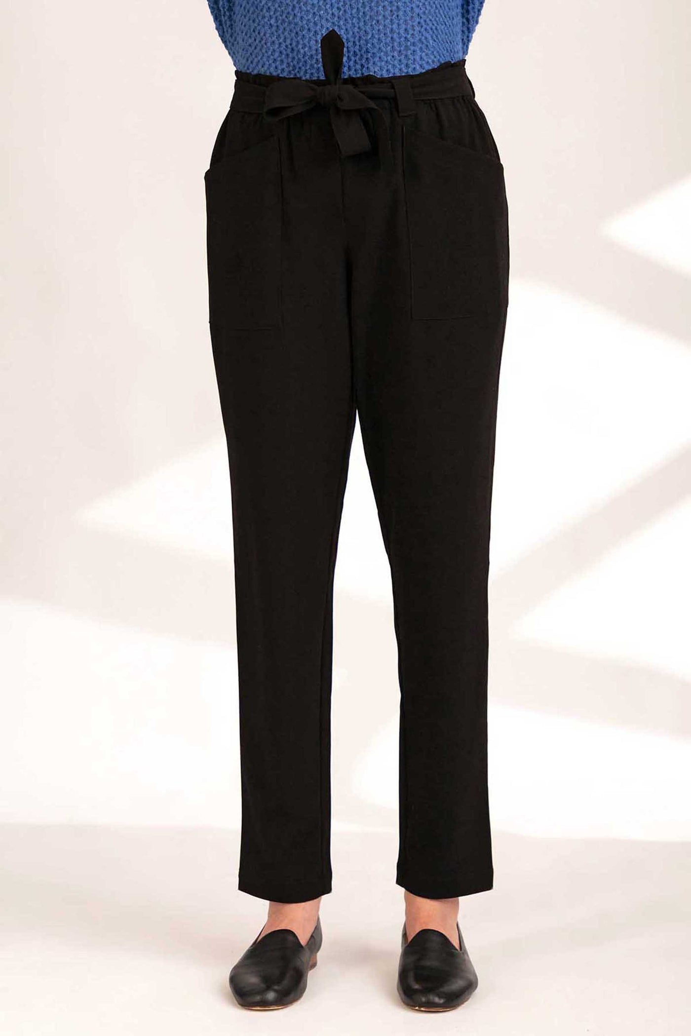 Black Trousers with Belt