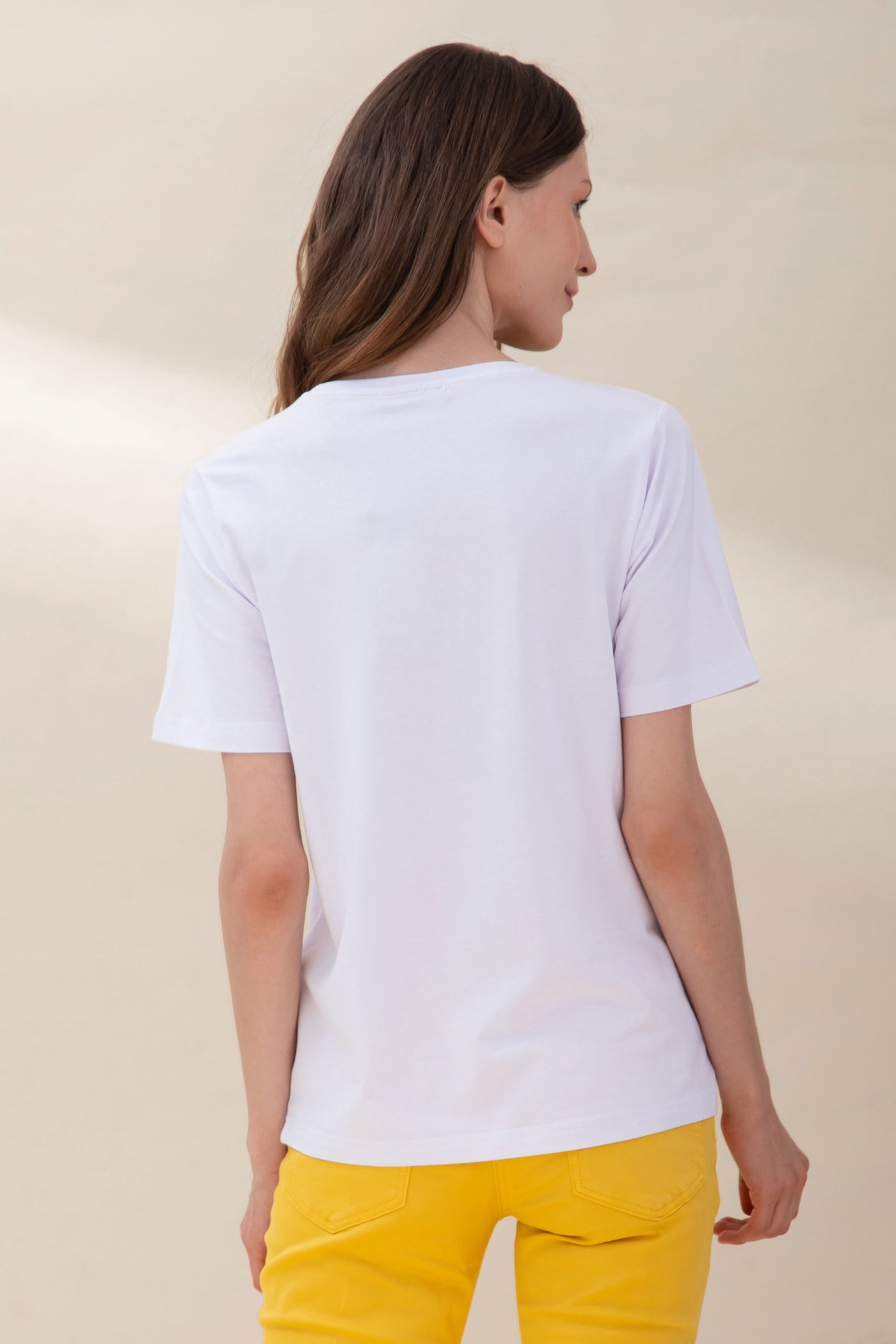 White Palm Print T-shirt